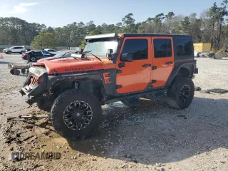 2015 Jeep Wrangler Unlimited Rubicon Hard Rock with VIN 1C4HJWFG7FL690098, listed as a Copart auction lot 47431555 with 95,138 mi miles and Salvage title. Bid and sale history available at DreamBid. Image 1.
