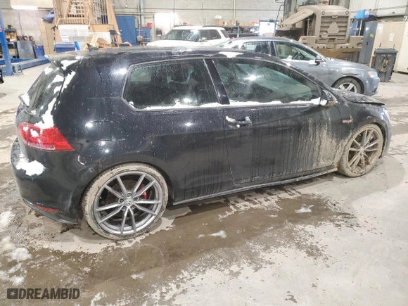 2015 Volkswagen Golf GTI S with VIN 3VWTT7AU7FM026449, listed as a Copart auction lot 49981315 with 150,760 mi miles and Salvage Title. Bid and sale history available at carsss.com. Image 3.