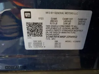 2023 Chevrolet Traverse LS with VIN 1GNERFKW6PJ294953, listed as a Copart auction lot 60744484 with 13,431 mi miles and Salvage Title. Bid and sale history available at carsss.com. Image 14.