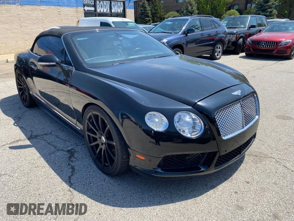 2014 Bentley Continental GT with VIN SCBGH3ZA6EC040290, listed as a Copart auction lot 56709735 with 65,125 mi miles and Clean Title. Bid and sale history available at DreamBid. Image 1.