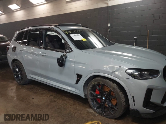 2023 BMW X3 M with VIN 5YM13EC09P9P65368, listed as a IAAI auction lot 41750837 with 27,708 mi miles and . Bid and sale history available at DreamBid. Image 6.