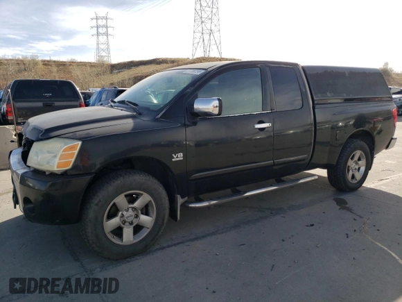 2004 Nissan Titan SE with VIN 1N6AA06A34N578875, listed as a Copart auction lot 81799754 with 240,085 mi miles and Salvage Title. Bid and sale history available at carsss.com. Image 1.