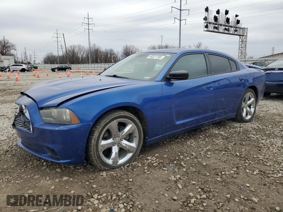 2012 Dodge Charger SXT with VIN 2C3CDXHG2CH244247, listed as a Copart auction lot 48321705 with 144,488 mi miles and Salvage Title. Bid and sale history available at DreamBid. Image 1.