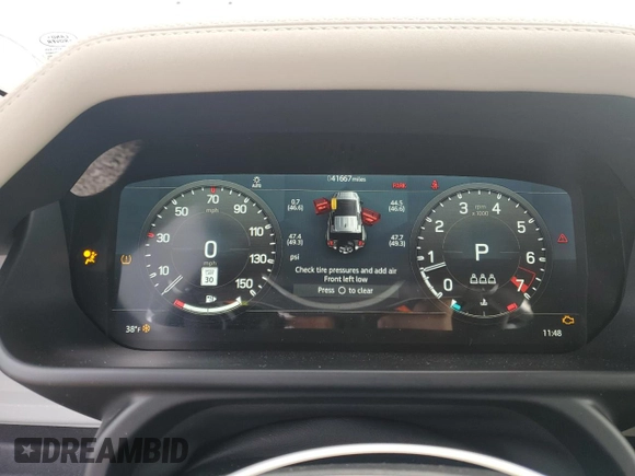 2022 Land Rover Defender SE with VIN SALEP7RU6N2106733, listed as a Copart auction lot 43371445 with 41,667 mi miles and Salvage title. Bid and sale history available at DreamBid. Image 9.