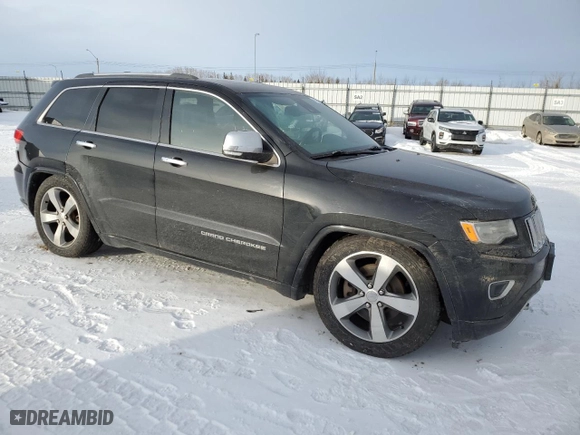 2014 Jeep Grand Cherokee Overland with VIN 1C4RJFCM4EC318893, listed as a Copart auction lot 42163465 with 153,678 mi miles and Clean Title. Bid and sale history available at carsss.com. Image 4.