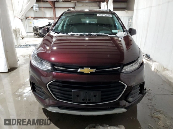 2022 Chevrolet Trax LT with VIN KL7CJPSM7NB518926, listed as a Copart auction lot 42816095 with 6,627 mi miles and Salvage Title. Bid and sale history available at carsss.com. Image 5.