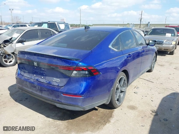 2024 Honda Accord Hybrid Sport with VIN 1HGCY2F52RA047429, listed as a IAAI auction lot 41539356 with 12,622 mi miles. Bid and sale history available at carsss.com. Image 4.