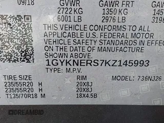 2019 Cadillac XT5 Premium Luxury FWD with VIN 1GYKNERS7KZ145993, listed as a IAAI auction lot 41619112 with 81,435 mi miles and . Bid and sale history available at DreamBid. Image 9.
