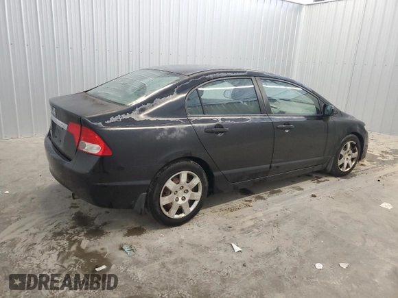 2010 Honda Civic LX with VIN 2HGFA1F53AH557158, listed as a Copart auction lot 53156285 with 139,598 mi miles and Clean Title. Bid and sale history available at DreamBid. Image 3.