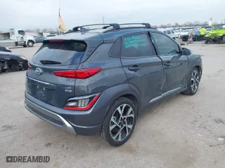 2023 Hyundai Kona Limited with VIN KM8K5CA39PU050527, listed as a IAAI auction lot 41165084 with 17,513 mi miles. Bid and sale history available at carsss.com. Image 4.