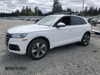 2020 Audi Q5 Premium with VIN WA1ANAFY0L2106587, listed as a Copart auction lot 54683425 with 57,294 mi miles and Salvage Title. Bid and sale history available at carsss.com. Image 1.