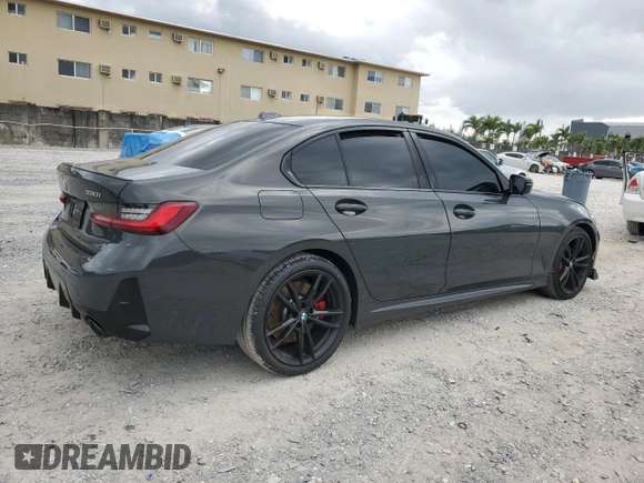 2023 BMW 3 Series 330i with VIN 3MW69FF05P8D33852, listed as a Copart auction lot 52694485 with 29,862 mi miles and Salvage title. Bid and sale history available at DreamBid. Image 3.