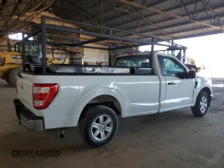 2022 Ford F-150 XL with VIN 1FTMF1C5XNKF26323, listed as a Copart auction lot 60160145 with 43,209 mi miles and Salvage title. Bid and sale history available at DreamBid. Image 3.