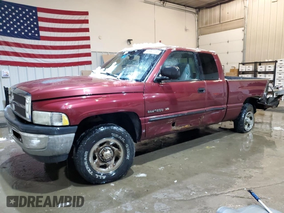 2001 Dodge 1500 with VIN 3B7HF13Y91G204298, listed as a Copart auction lot 46841055 with 156,996 mi miles and Salvage Title. Bid and sale history available at DreamBid. Image 1.