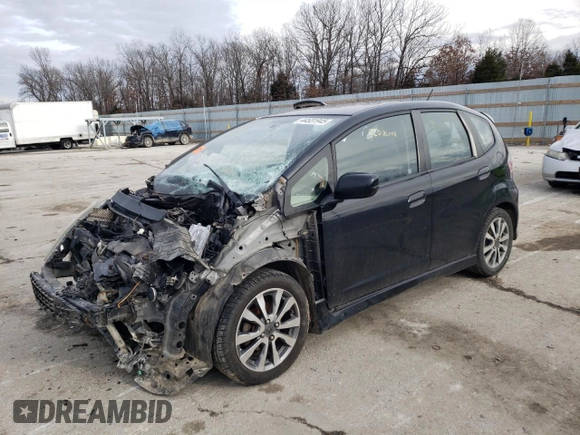 2013 Honda Fit Sport with VIN JHMGE8H58DC009921, listed as a Copart auction lot 44531945 with 0 mi miles and Salvage Title. Bid and sale history available at carsss.com. Image 1.