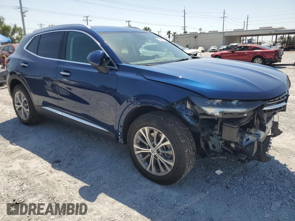 2022 Buick Envision Preferred with VIN LRBAZLR45ND067404, listed as a Copart auction lot 52298195 with 23,848 mi miles and Salvage Title. Bid and sale history available at carsss.com. Image 4.
