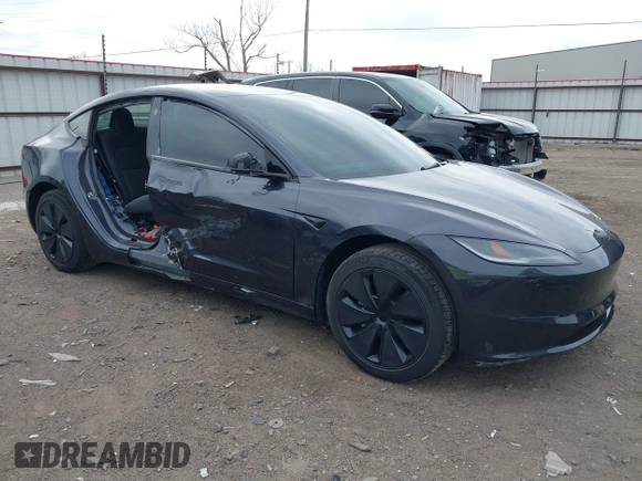 2024 Tesla Model 3 with VIN 5YJ3E1EA2RF847638, listed as a IAAI auction lot 41797710 with 11,362 mi miles. Bid and sale history available at carsss.com. Image 1.