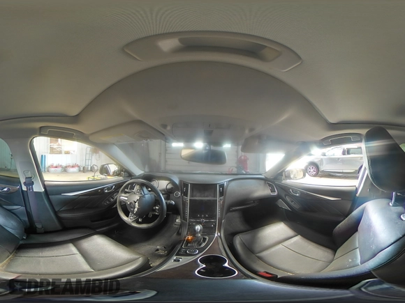 2017 Infiniti Q50 Red Sport 400 with VIN JN1FV7ARXHM870766, listed as a Copart auction lot 59943005 with 90,672 mi miles and Non repairable. Bid and sale history available at DreamBid. Image 14.