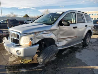 2005 Dodge Durango Limited z VIN 1D4HD58N95F533279, wystawiony jako Copart lot #46454565 z przebiegiem 130 639 mil mil oraz Szkoda całkowita • Salvage title. Historia ofert i sprzedaży dostępna na DreamBid. Obrazek 1.
