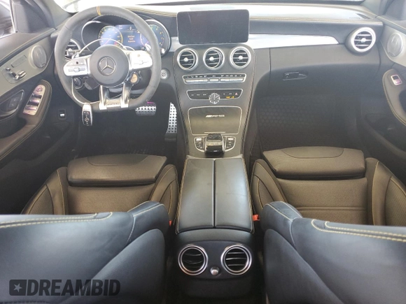 2020 Mercedes-Benz C 63 AMG with VIN 55SWF8GB7LU330754, listed as a Copart auction lot 75277924 with 64,076 mi miles and Salvage title. Bid and sale history available at DreamBid. Image 8.