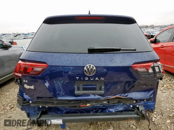 2024 Volkswagen Tiguan SE with VIN 3VVNB7AX1RM062426, listed as a Copart auction lot 43279425 with 10,654 mi miles and Salvage title. Bid and sale history available at DreamBid. Image 6.