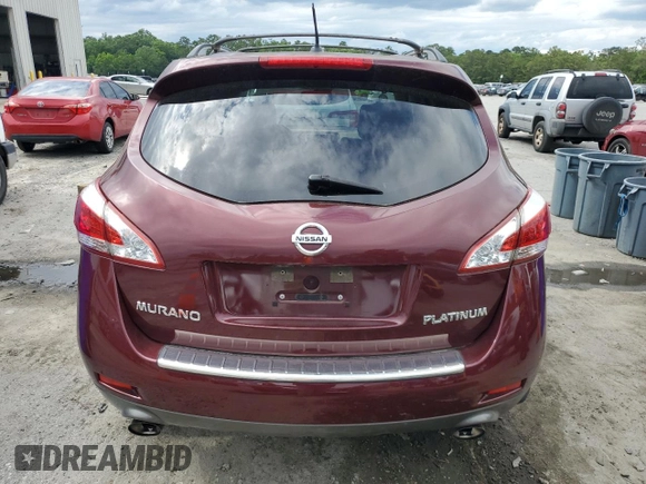 2012 Nissan Murano S with VIN JN8AZ1MU6CW108593, listed as a Copart auction lot 56797295 with 117,559 mi miles and Salvage title. Bid and sale history available at DreamBid. Image 6.