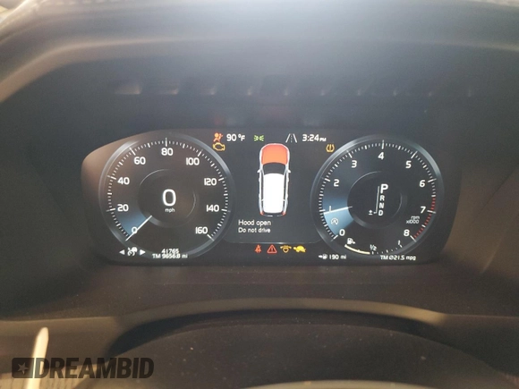 2021 Volvo XC90 Inscription with VIN YV4A221L3M1769642, listed as a Copart auction lot 59743205 with 41,765 mi miles and Salvage title. Bid and sale history available at DreamBid. Image 9.