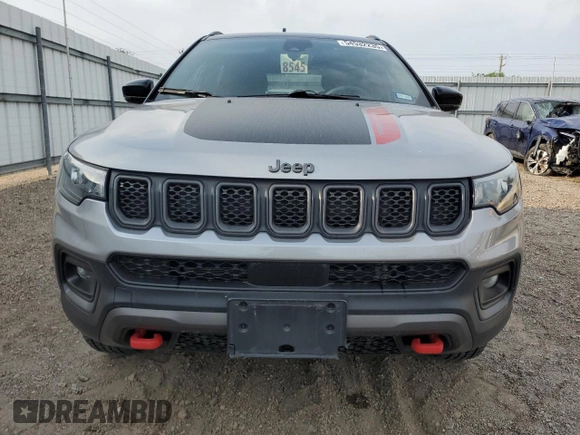2023 Jeep Compass Trailhawk with VIN 3C4NJDDN8PT525773, listed as a Copart auction lot 54532235 with 20,586 mi miles and Salvage title. Bid and sale history available at DreamBid. Image 5.