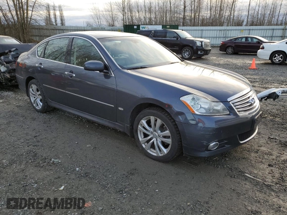 2008 Infiniti M with VIN JNKAY01F78M652407, listed as a Copart auction lot 46091325 with 135,794 mi miles and Clean Title. Bid and sale history available at DreamBid. Image 4.