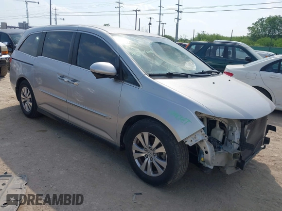 2014 Honda Odyssey EX with VIN 5FNRL5H45EB020868, listed as a IAAI auction lot 42029158 with 150,558 mi miles and . Bid and sale history available at carsss.com. Image 1.