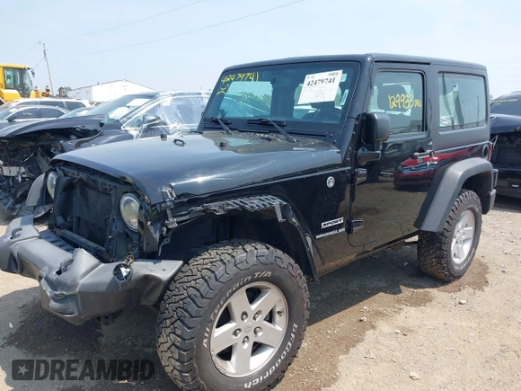 2017 Jeep Wrangler Sport with VIN 1C4AJWAG8HL559225, listed as a IAAI auction lot 42479741 with 129,933 mi miles and . Bid and sale history available at DreamBid. Image 6.