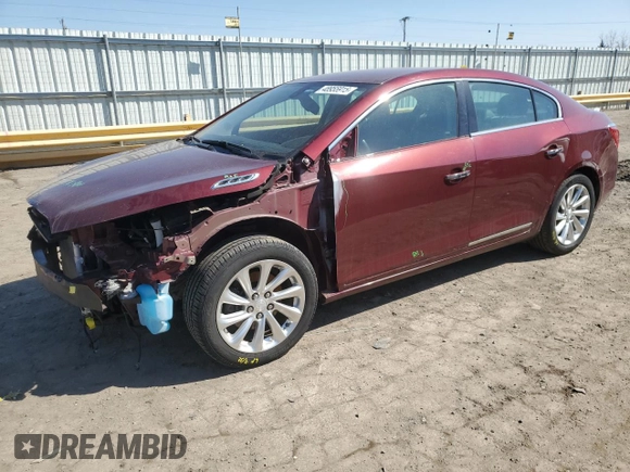 2014 Buick LaCrosse with VIN 1G4GA5G37EF250246, listed as a Copart auction lot 48955915 with 124,107 mi miles and Salvage Title. Bid and sale history available at carsss.com. Image 1.