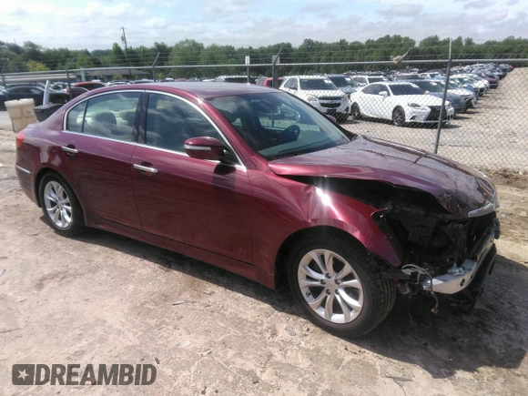 2013 Hyundai Genesis 3.8L z VIN KMHGC4DD8DU212407, wystawiony jako IAAI lot #42237644 z przebiegiem 113 143 mil mil oraz . Historia ofert i sprzedaży dostępna na DreamBid. Obrazek 1.