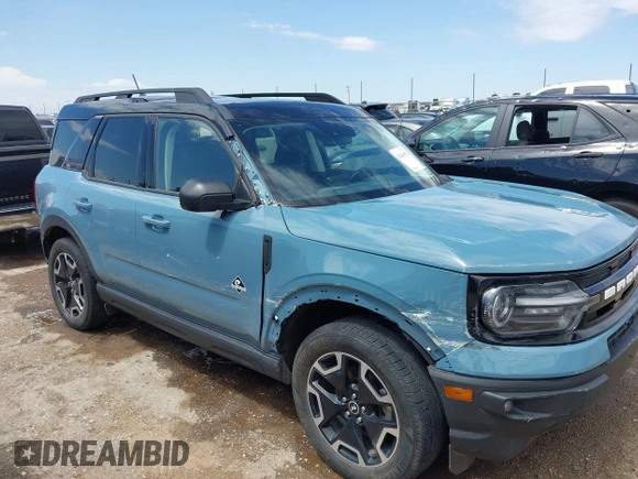 2021 Ford Bronco Sport Outer Banks with VIN 3FMCR9C63MRA06545, listed as a IAAI auction lot 42443970 with 84,178 mi miles and . Bid and sale history available at DreamBid. Image 6.