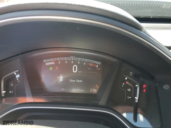 2018 Honda CR-V EX with VIN 7FARW2H55JE044049, listed as a Copart auction lot 49506275 with 47,950 mi miles and Salvage Title. Bid and sale history available at carsss.com. Image 9.
