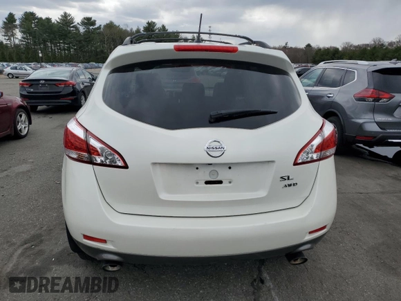 2012 Nissan Murano SV with VIN JN8AZ1MW0CW219609, listed as a Copart auction lot 50136455 with 98,878 mi miles and Salvage Title. Bid and sale history available at carsss.com. Image 6.