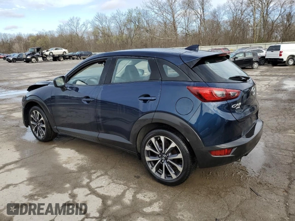2019 Mazda CX-3 Touring with VIN JM1DKFC72K0446306, listed as a Copart auction lot 51843955 with 76,013 mi miles and Salvage Title. Bid and sale history available at carsss.com. Image 2.