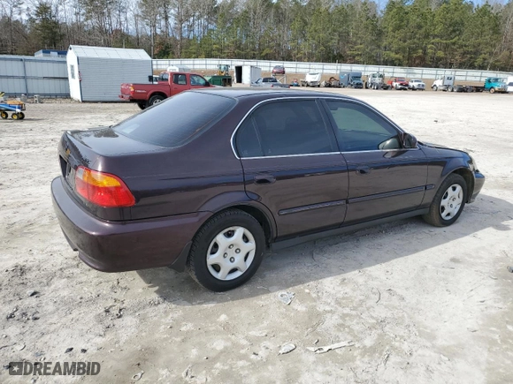 2000 Honda Civic EX with VIN 1HGEJ8644YL057101, listed as a Copart auction lot 42994735 with 259,918 mi miles and Salvage Title. Bid and sale history available at carsss.com. Image 3.