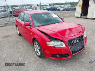 2008 Audi A4 2.0T with VIN WAUDF78EX8A031865, listed as a IAAI auction lot 42385767 with 140,804 mi miles and . Bid and sale history available at DreamBid. Image 1.