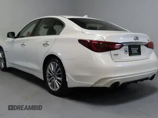 2018 Infiniti Q50 3.0t LUXE with VIN JN1EV7ARXJM442004, listed as a Copart auction lot 54444415 with 55,259 mi miles and Salvage Title. Bid and sale history available at carsss.com. Image 4.