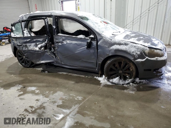 2014 Volkswagen Golf TDI w/Sunroof & Nav with VIN WVWDM7AJ8EW005019, listed as a Copart auction lot 87408824 with 88,332 mi miles and Salvage title. Bid and sale history available at DreamBid. Image 4.