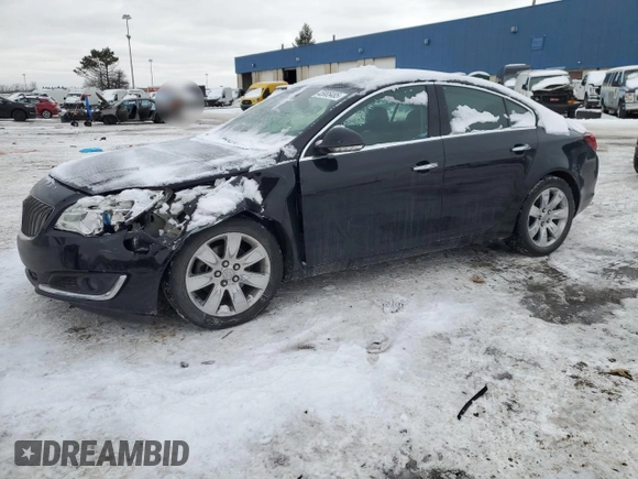 2014 Buick Regal Premium I with VIN 2G4GP5EX5E9242613, listed as a Copart auction lot 45985485 with 130,107 mi miles and Clean Title. Bid and sale history available at DreamBid. Image 1.