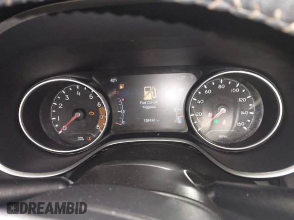2018 Jeep Compass Altitude with VIN 3C4NJDBB6JT187581, listed as a IAAI auction lot 41542689 with 126,147 mi miles and . Bid and sale history available at carsss.com. Image 7.