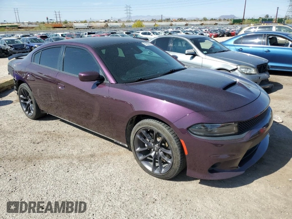 2022 Dodge Charger R/T with VIN 2C3CDXCT8NH145844, listed as a Copart auction lot 51962865 with 34,691 mi miles and Salvage Title. Bid and sale history available at DreamBid. Image 4.