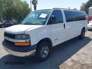 2005 Chevrolet Express Passenger with VIN 1GAHG39U851111248, listed as a IAAI auction lot 42158825 with 121,288 mi miles and . Bid and sale history available at DreamBid. Image 2.