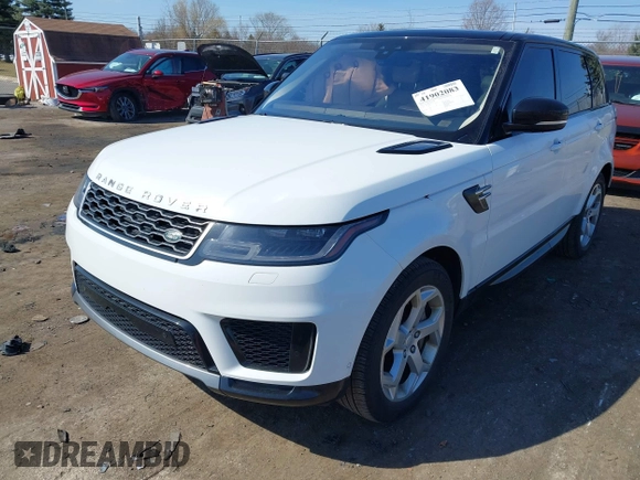 2018 Land Rover Range Rover Sport HSE with VIN SALWR2RV9JA411024, listed as a IAAI auction lot 41902083 with 111,216 mi miles and . Bid and sale history available at DreamBid. Image 2.