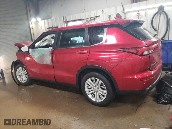 2023 Mitsubishi Outlander ES z VIN JA4J3TA80PZ009900, wystawiony jako Copart lot #44241325 z przebiegiem 38 486 mil mil oraz Szkoda całkowita • Salvage title. Historia ofert i sprzedaży dostępna na DreamBid. Obrazek 2.
