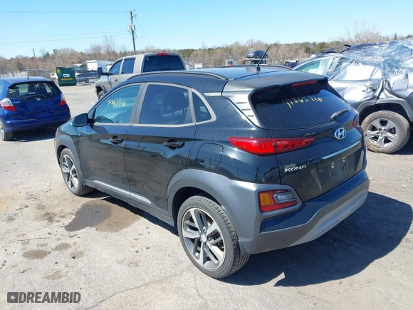 2018 Hyundai Kona Ultimate with VIN KM8K5CA50JU118013, listed as a IAAI auction lot 41863926 with 138,772 mi miles. Bid and sale history available at carsss.com. Image 3.