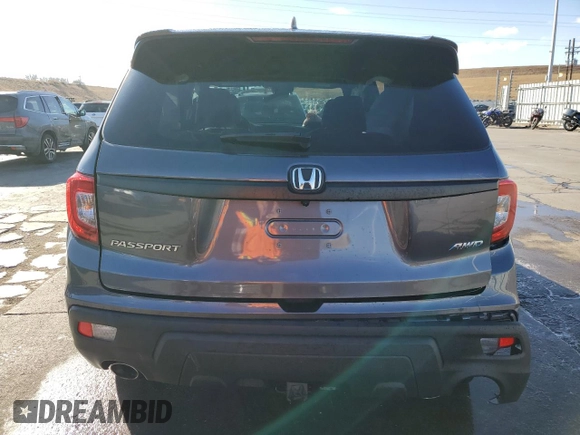 2019 Honda Passport EX-L with VIN 5FNYF8H53KB027391, listed as a Copart auction lot 87193204 with 92,870 mi miles and Salvage title. Bid and sale history available at DreamBid. Image 6.