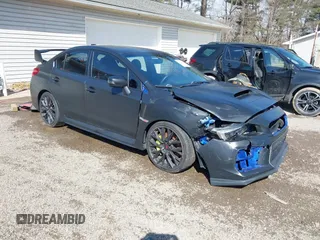 2019 Subaru WRX STI with VIN JF1VA2R62K9815973, listed as a IAAI auction lot 41690694 with 48,237 mi miles. Bid and sale history available at carsss.com. Image 1.